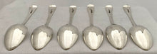 The Royal Miners Regiment, Six George III Silver Regimental Spoons. London 1811 Joseph Ash. 7.7 troy ounces.