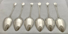 The Royal Miners Regiment, Six George III Silver Regimental Spoons. London 1811 Joseph Ash. 7.7 troy ounces.
