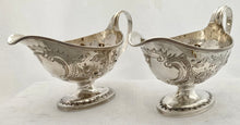 Georgian, George III, Pair of Silver Sauce Boats. London 1800 Godbehere, Wigan & Boult. 12 troy ounces.