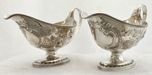 Georgian, George III, Pair of Silver Sauce Boats. London 1800 Godbehere, Wigan & Boult. 12 troy ounces.