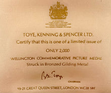 Battles of The British Army in Portugal, Spain & France Duke of Wellington Pictorial Box Medal.