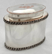 Early Victorian Old Sheffield Plate Tea Caddy.