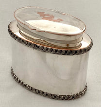 Early Victorian Old Sheffield Plate Tea Caddy.