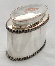 Early Victorian Old Sheffield Plate Tea Caddy.