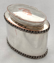 Early Victorian Old Sheffield Plate Tea Caddy.