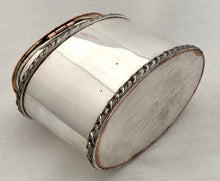 Early Victorian Old Sheffield Plate Tea Caddy.