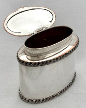 Early Victorian Old Sheffield Plate Tea Caddy.