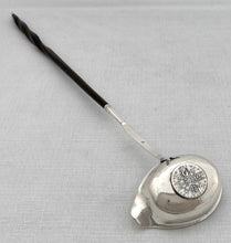 Georgian, George III, Silver Toddy Ladle Inset With A 1787 Shilling.