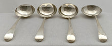 Georgian, George III, Four Silver Sauce Ladles. London 1802 William Sumner I. 5 troy ounces.