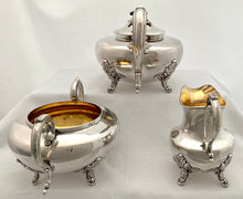 Late Georgian Old Sheffield Plate Tea Set. Blagden Hodgson & Co. Sheffield, circa 1825 - 1835.