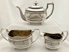 Georgian, George III, Silver Tea Set. London 1811 Duncan Urquhart & Napthali Hart. 32 troy ounces.