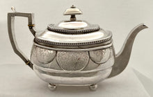 Georgian, George III, Silver Tea Set. London 1811 Duncan Urquhart & Napthali Hart. 32 troy ounces.