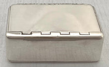 Georgian, George III, Silver Snuff Box. London 1817 George Pearson. 3.4 troy ounces.