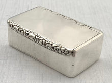Georgian, George III, Silver Snuff Box. London 1817 George Pearson. 3.4 troy ounces.