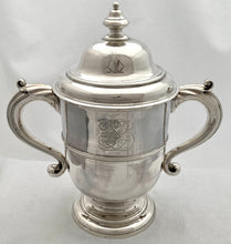 Georgian, George I, Silver Cup & Cover. London 1727 Edward Vincent. 39 troy ounces