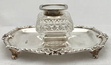 Edwardian Silver Inkstand. Sheffield 1907 Martin, Hall & Co. 7 troy ounces.