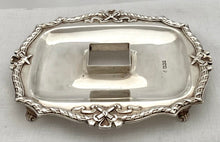 Edwardian Silver Inkstand. Sheffield 1907 Martin, Hall & Co. 7 troy ounces.