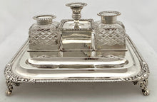 Georgian, George III, Silver Inkstand. London 1817 Thomas Radcliffe.  28 troy ounces.