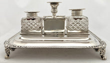 Georgian, George III, Silver Inkstand. London 1817 Thomas Radcliffe.  28 troy ounces.