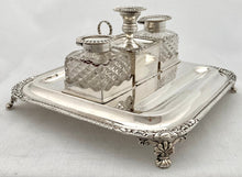 Georgian, George III, Silver Inkstand. London 1817 Thomas Radcliffe.  28 troy ounces.