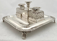 Georgian, George III, Silver Inkstand. London 1817 Thomas Radcliffe.  28 troy ounces.