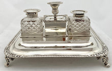 Georgian, George III, Silver Inkstand. London 1817 Thomas Radcliffe.  28 troy ounces.
