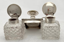 Georgian, George III, Silver Inkstand. London 1817 Thomas Radcliffe.  28 troy ounces.