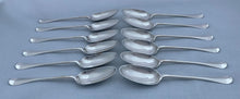 Georgian, George II, Twelve Scottish Silver Tablespoons. Edinburgh 1754 Lothian & Robertson. 27 troy ounces.