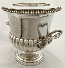 An Edwardian Silver Plated Wine Cooler Presented to Lionel Nathan de Rothschild.