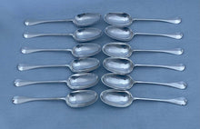 Georgian, George II, Twelve Scottish Silver Tablespoons. Edinburgh 1754 Lothian & Robertson. 27 troy ounces.