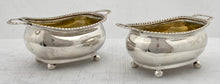 Georgian, George III, Pair of Silver Salts. London 1809 Thomas James. 5.6 troy ounces.