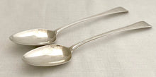 Georgian, George III, Pair of Silver Basting Spoons. London 1800 Stephen Adams II. 5.4 troy ounces.
