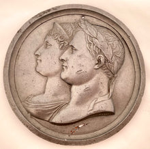 Early 19th Century Napoleon Bonaparte & Marie Louise Large Relief Plaque.