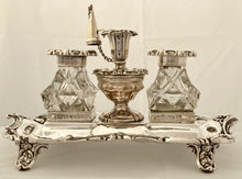Early Victorian Silver Inkstand. Sheffield 1837/45  Henry Wilkinson & Co. 17 troy ounces.