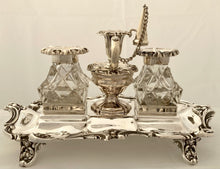 Early Victorian Silver Inkstand. Sheffield 1837/45  Henry Wilkinson & Co. 17 troy ounces.