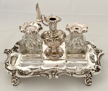 Early Victorian Silver Inkstand. Sheffield 1837/45  Henry Wilkinson & Co. 17 troy ounces.