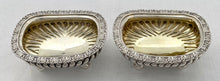 Georgian, George IV, Pair of Silver Salts. London 1824 George Piercy.  5.4 troy ounces.