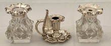 Early Victorian Silver Inkstand. Sheffield 1837/45  Henry Wilkinson & Co. 17 troy ounces.