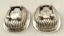 Georgian, George IV, Pair of Silver Salts. London 1824 George Piercy.  5.4 troy ounces.