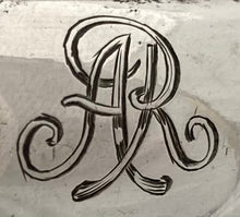 Late Victorian Set of Five Silver Plated Salts with Monogram of Alfred de Rothschild.