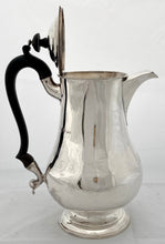 Georgian, George IV, Silver Hot Water Jug. London 1825 Michael Starkey. 20.2 troy ounces.