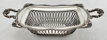Georgian Old Sheffield Plate Wirework Basket, circa 1810 -1830.