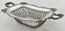 Georgian Old Sheffield Plate Wirework Basket, circa 1810 -1830.