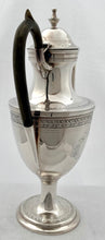 George III Style Silver Plated Pedestal Coffee Pot, circa 1890 - 1910