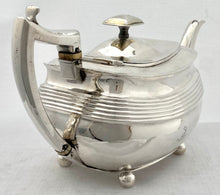 Georgian, George III, Silver Teapot. London 1807 Alice & George Burrows II. 21 troy ounces.