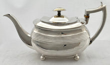 Georgian, George III, Silver Teapot. London 1807 Alice & George Burrows II. 21 troy ounces.