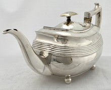 Georgian, George III, Silver Teapot. London 1807 Alice & George Burrows II. 21 troy ounces.