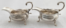 Georgian, George II, Pair of Silver Sauce Boats. London 1745 David Hennell I. 12 troy ounces