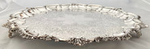 A Large Late Victorian Silver Plated Salver. Barkers Brothers.