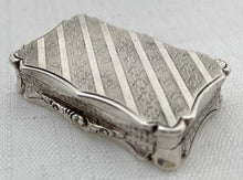 Victorian Silver Vinaigrette. Birmingham 1848 Nathaniel Mills.